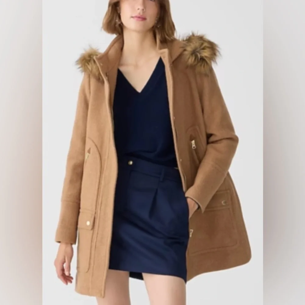 J. Crew Chateau parka in Italian stadium-cloth wool - Picture 3 of 13